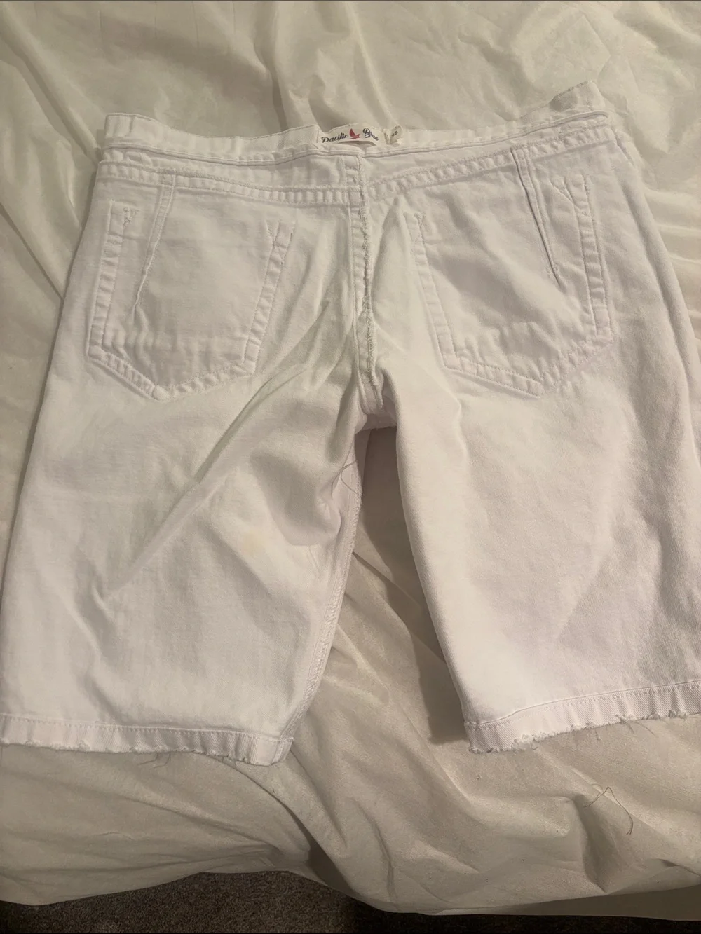 White Men's Jean Shorts